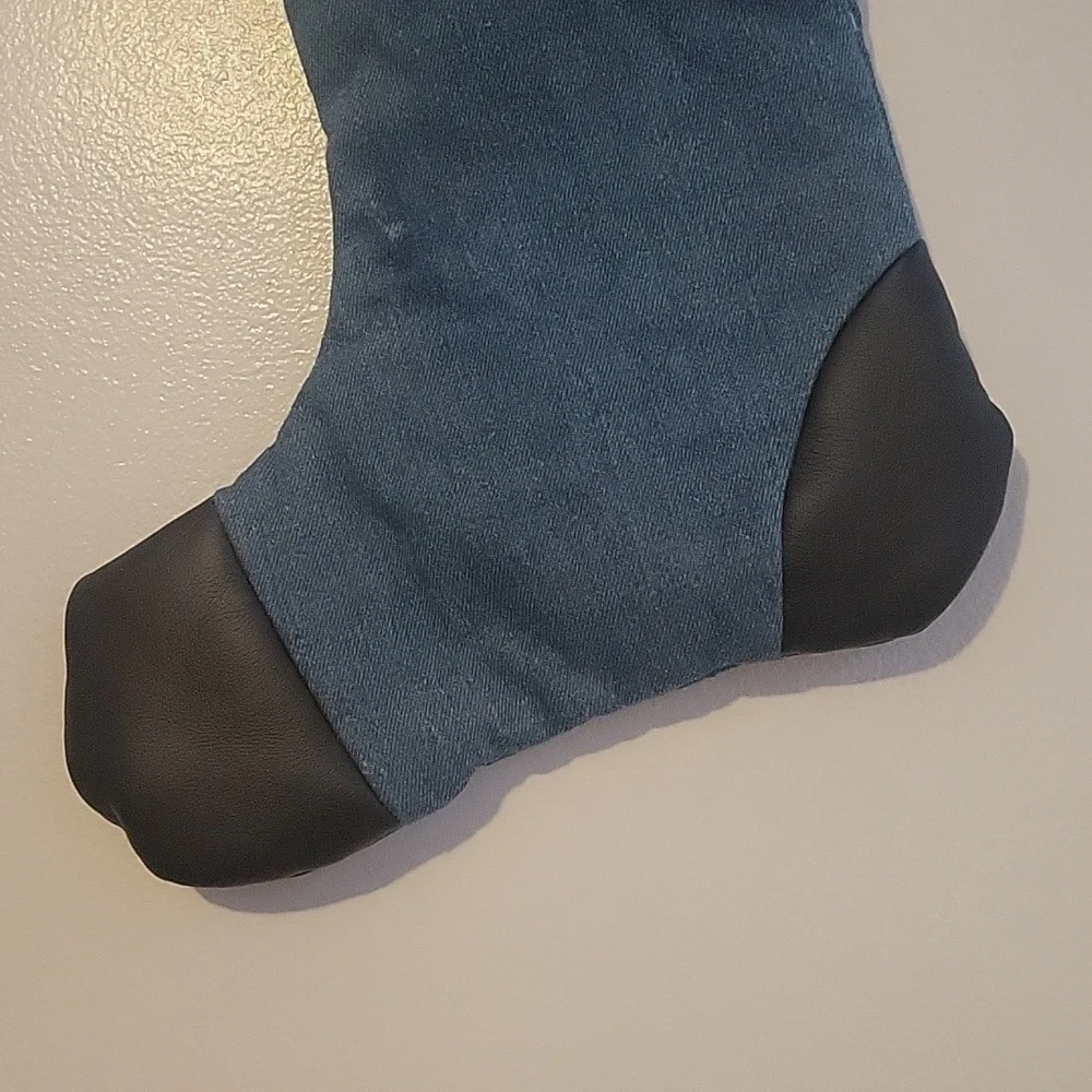 Vintage Harley-Davidson Denimand Leather Christmas Stocking